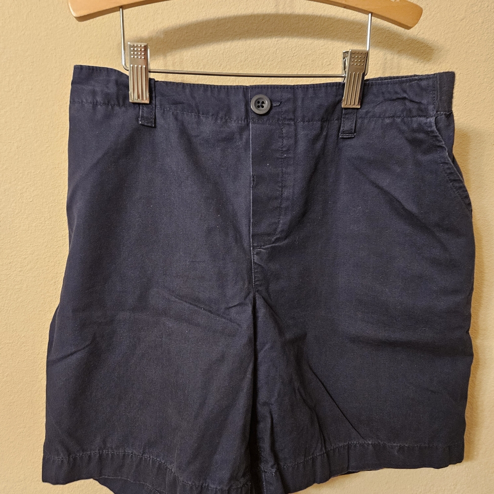 Lot Of 2 Lands' End Kids Flat Front Pull-On Uniform Shorts